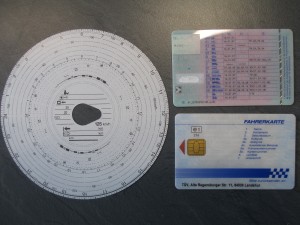 Bild Tachoscheibe, Führerschein, Fahrerkarte